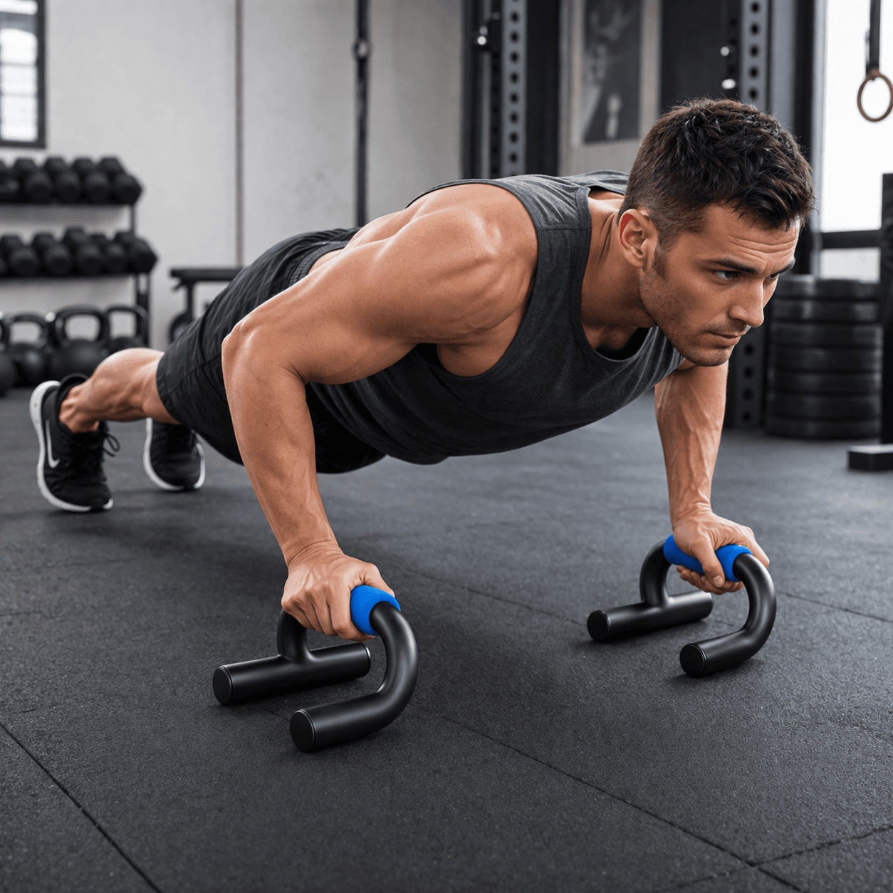 Heavy Duty Push-Up Bars – Non-Slip Ergonomic Push Up  thumbnail 2