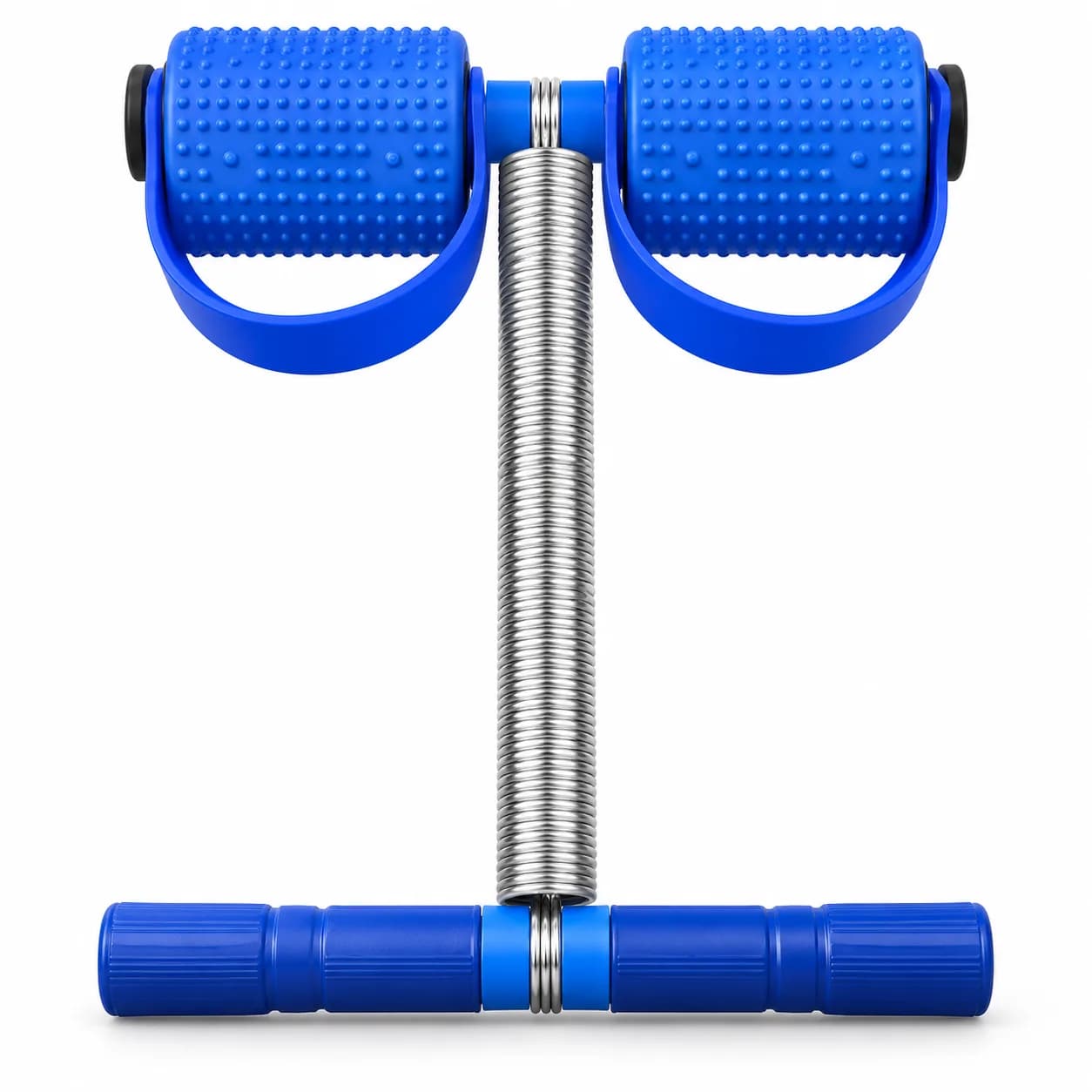 Spring Resistance Wrist and Forearm Exerciser with Textured Roller Handles