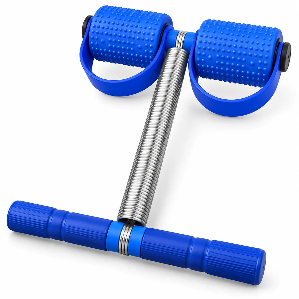 Spring Resistance Wrist and Forearm Exerciser with Textured Roller Handles thumbnail 2