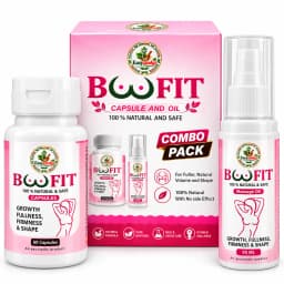 Pink Breast Massage Oil& Capsules Wellness Combo for Women