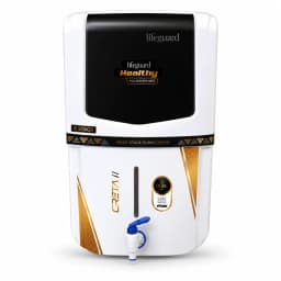 White and Black 12 L 8-Stage Water Purifier with Blue Dispensing Tap