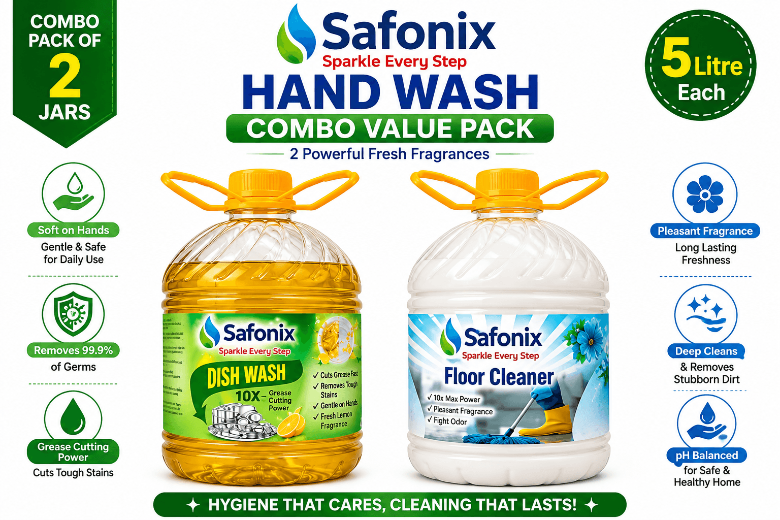 Safonix Dish Wash Liquid & Floor Clearners - Freshness Around You thumbnail 3