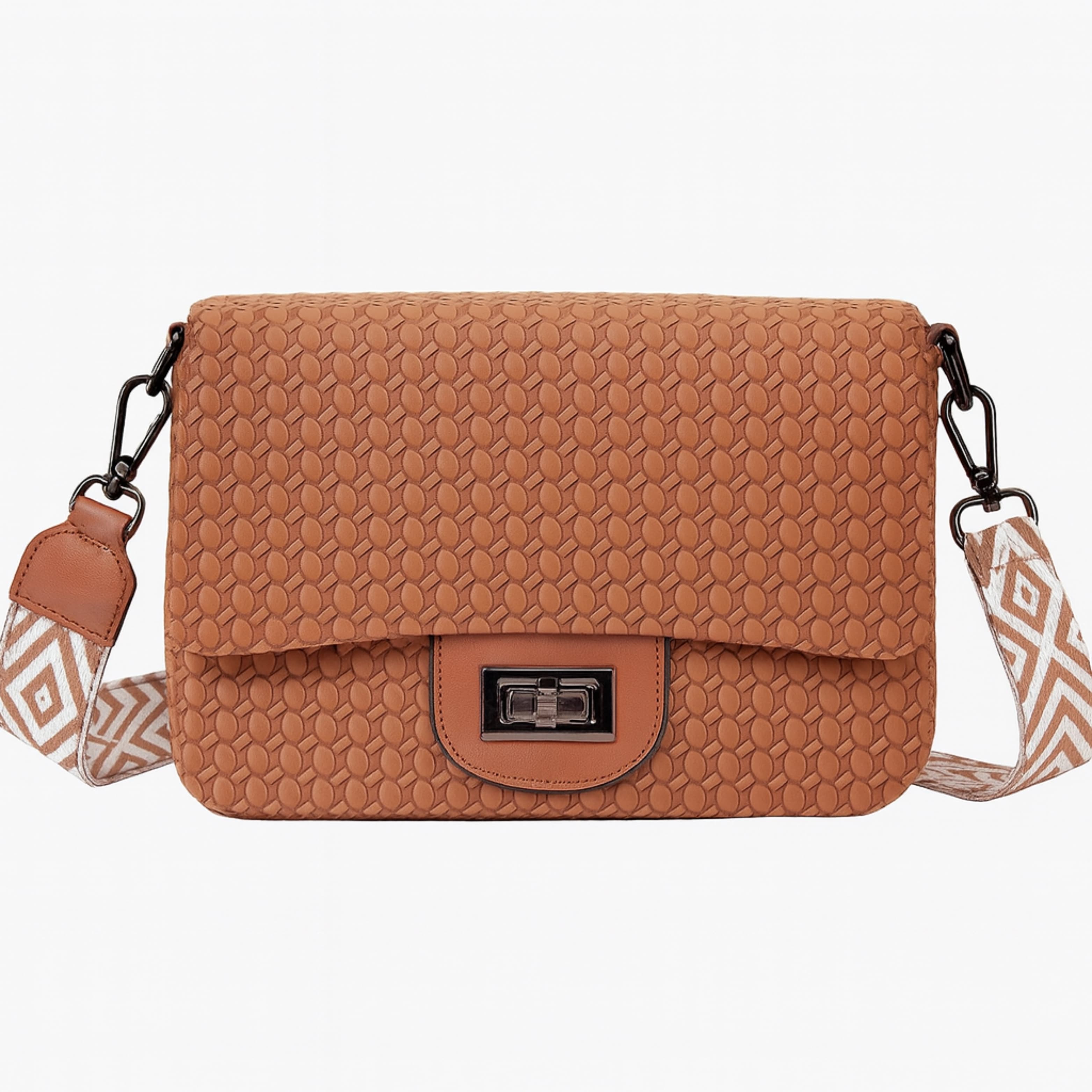 Stylish Crossbody Bag ID No: GP047_BROWN thumbnail 1