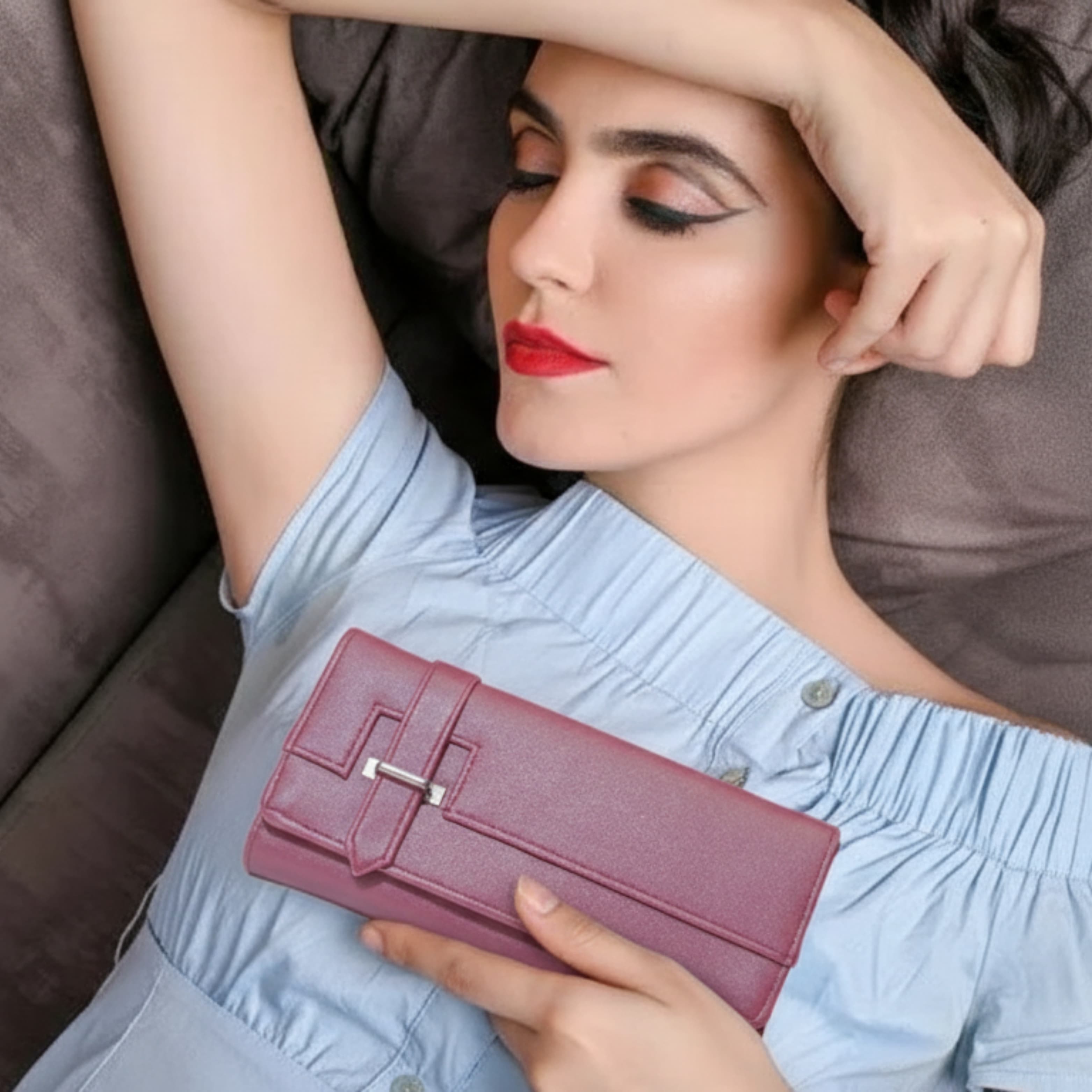 Formal Hand Purse for Women ID No: GP048_RED thumbnail 2