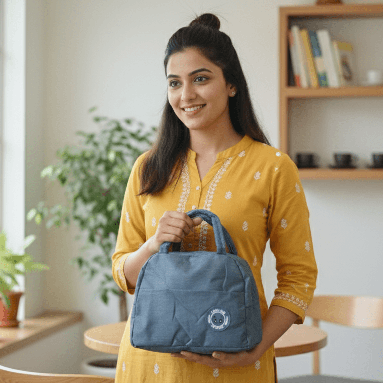 Stylish Casual Carry Bag ID No: GP050_BLUE thumbnail 2