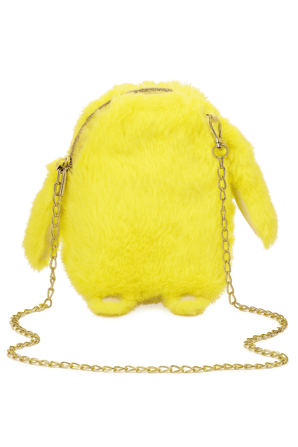 Soft Fur Rabbit Crossbody Bag ID No: GP052_YELLOW thumbnail 2