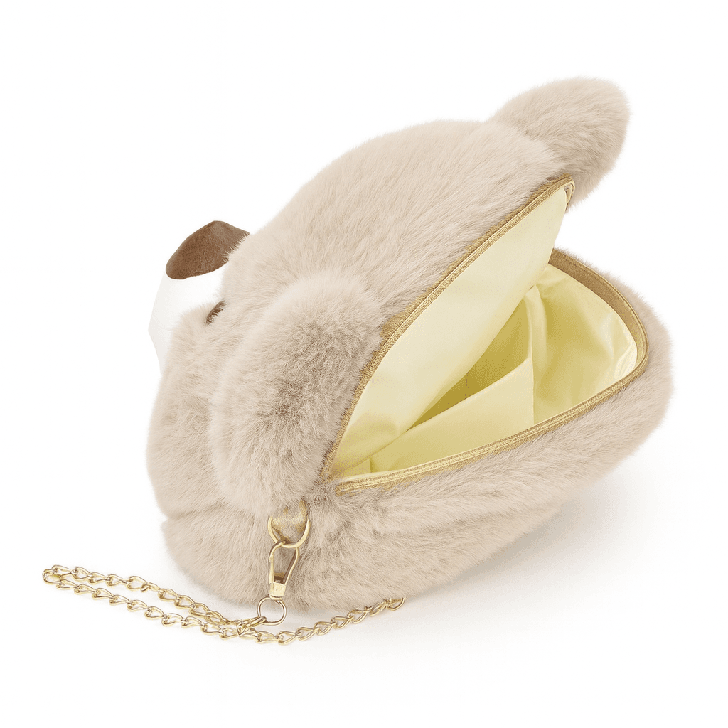 Teddy Face Plush Pouch for Girls & Kids ID No: GP054_BROWN thumbnail 2