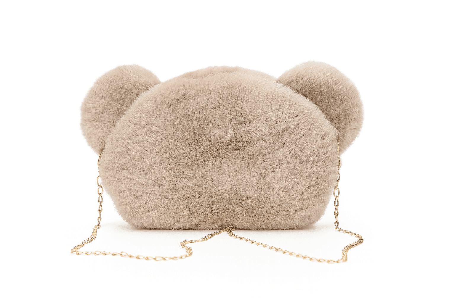 Teddy Face Plush Pouch for Girls & Kids ID No: GP054_BROWN thumbnail 4