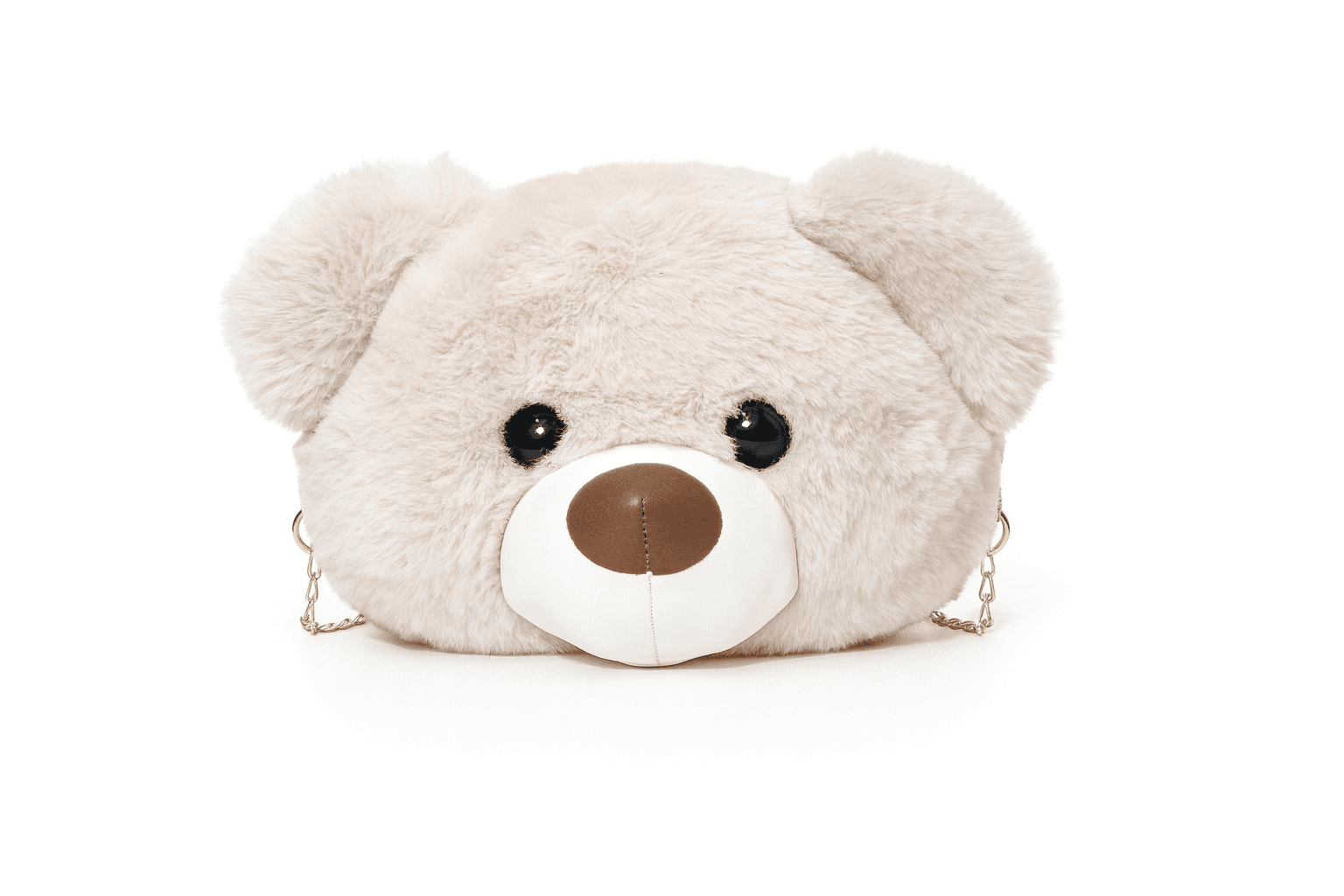 Teddy Face Plush Pouch for Girls & Kids ID No: GP054_CREAM thumbnail 1