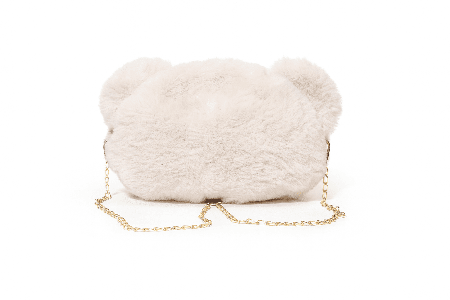 Teddy Face Plush Pouch for Girls & Kids ID No: GP054_CREAM thumbnail 2
