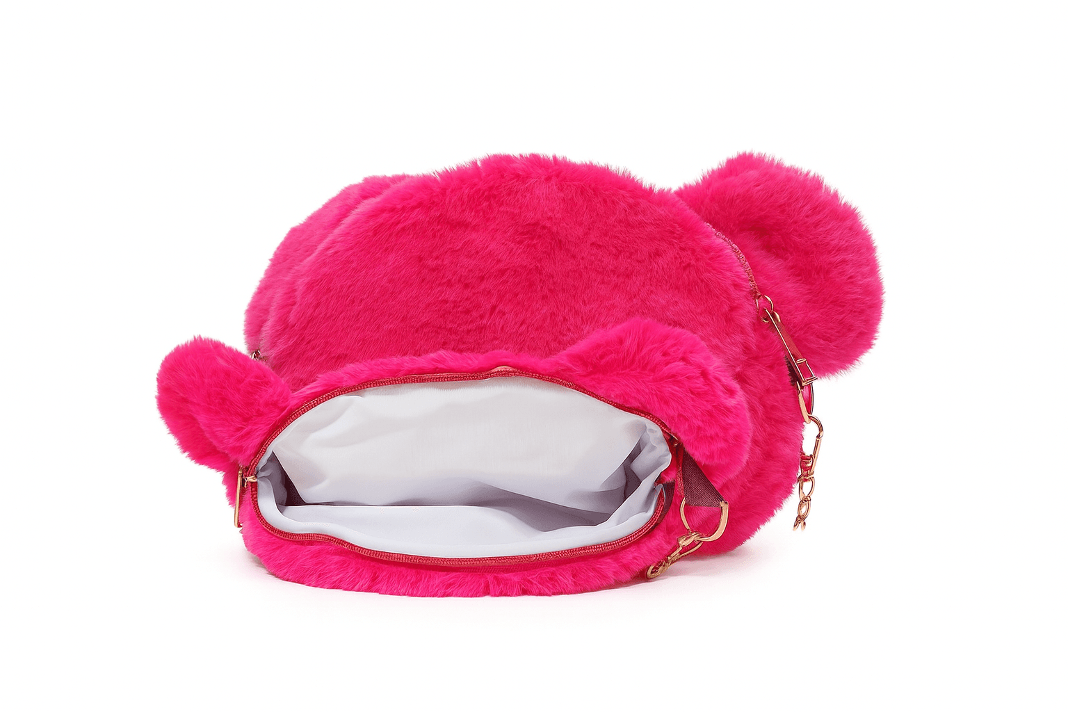 Teddy Face Plush Pouch for Girls & Kids ID No: GP054_PINK thumbnail 3