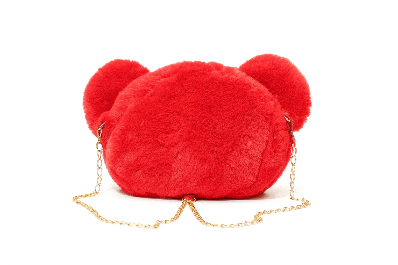 Teddy Face Plush Pouch for Girls & Kids ID No: GP054_RED thumbnail 2