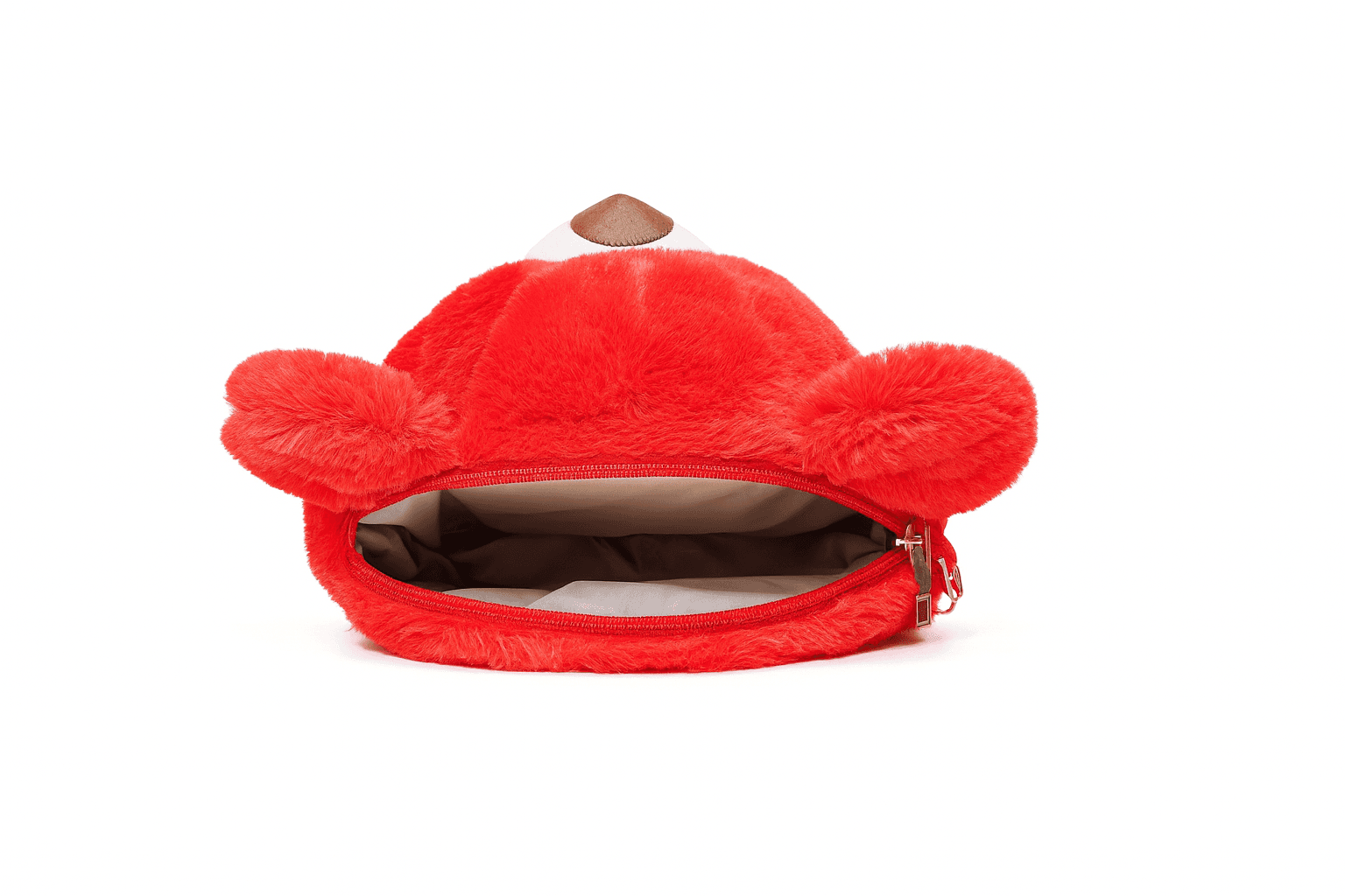 Teddy Face Plush Pouch for Girls & Kids ID No: GP054_RED thumbnail 4