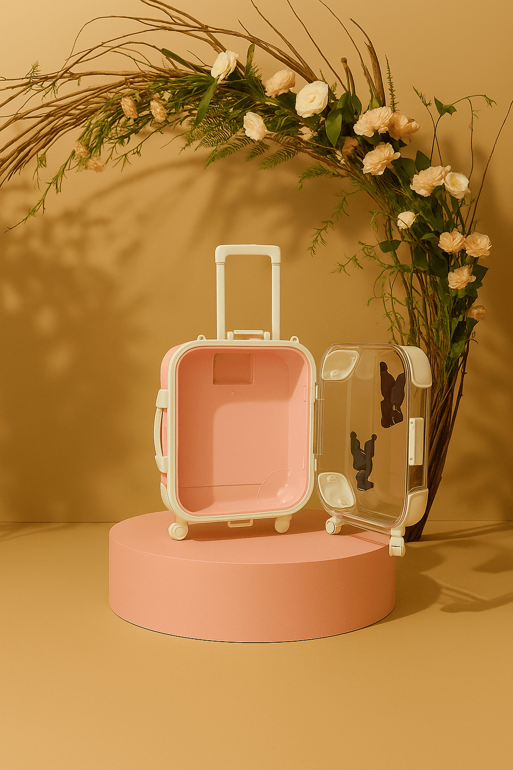 Kuromi Cartoon Mini Suitcase Crossbody Bag - Pink thumbnail 3