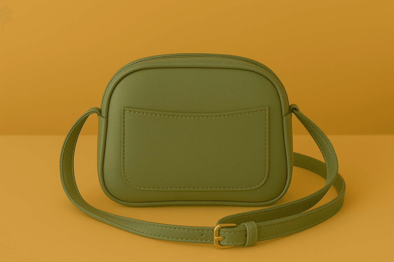 Women & Girls Cross Body Sling Bag with Height Adjustable Belt - Green thumbnail 1