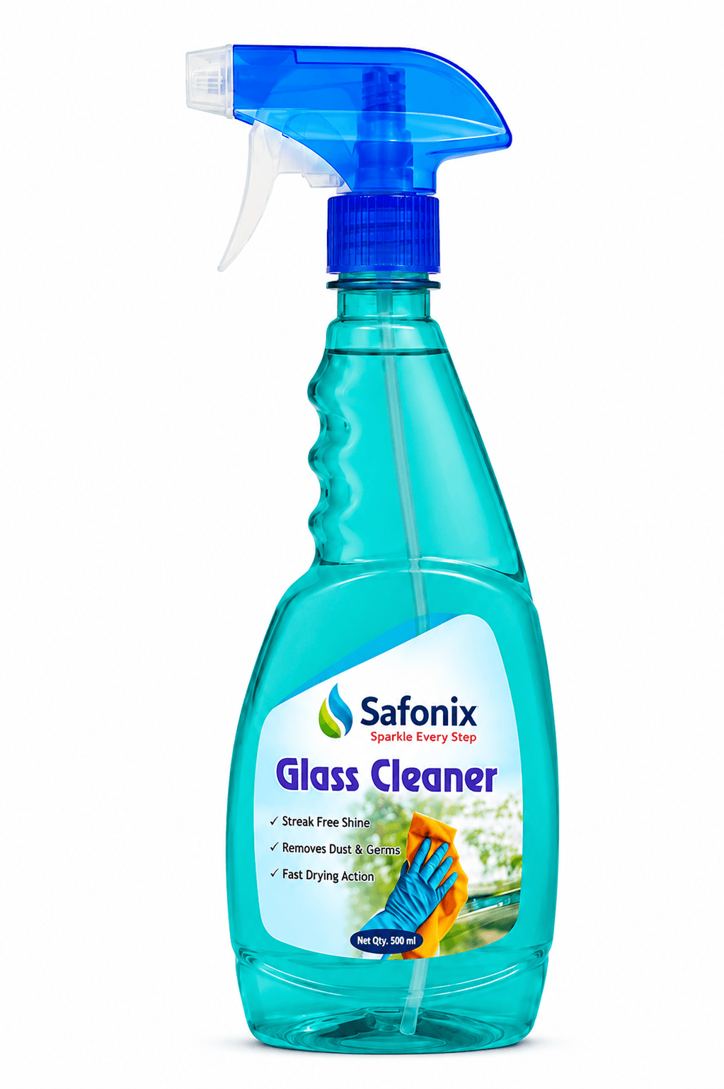Safonix Glass Cleaner Liquid Spray Bottle | Pack Of 2