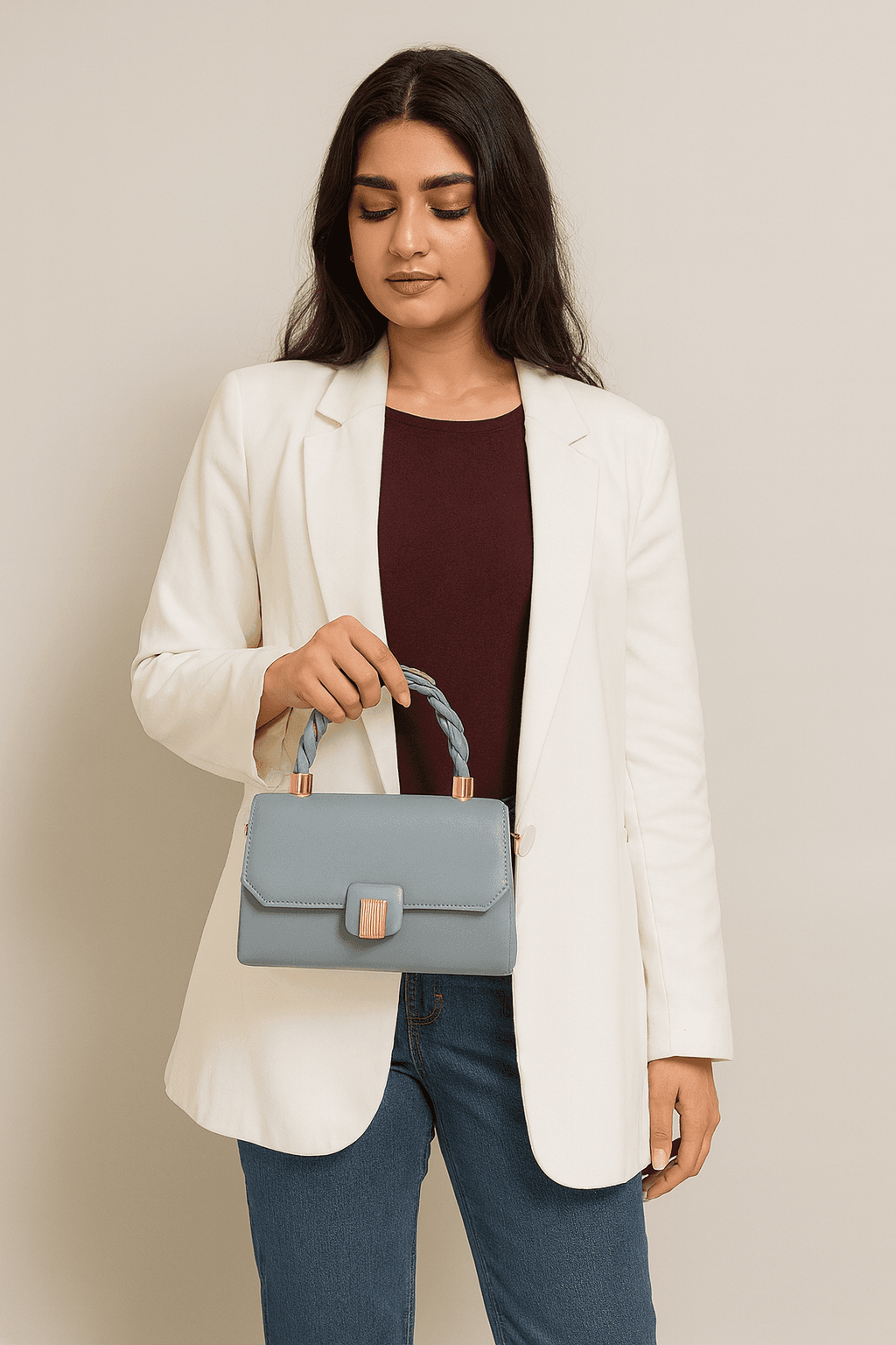 Trendy Handle Structured Bag thumbnail 3
