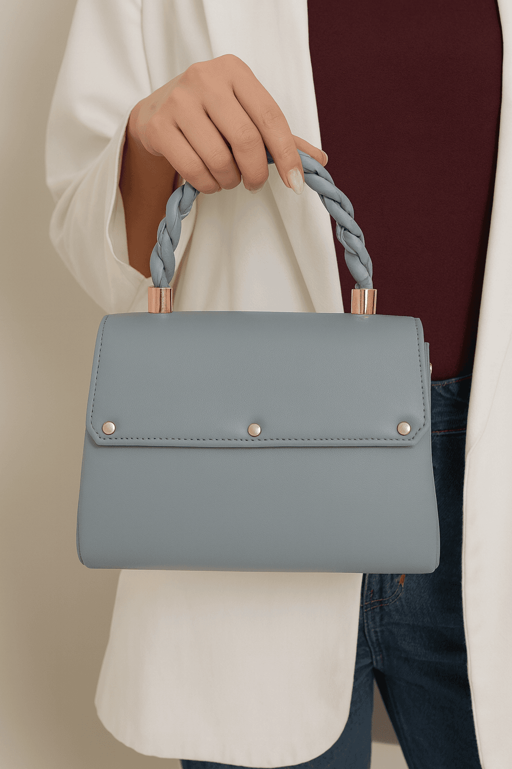 Trendy Handle Structured Bag thumbnail 4