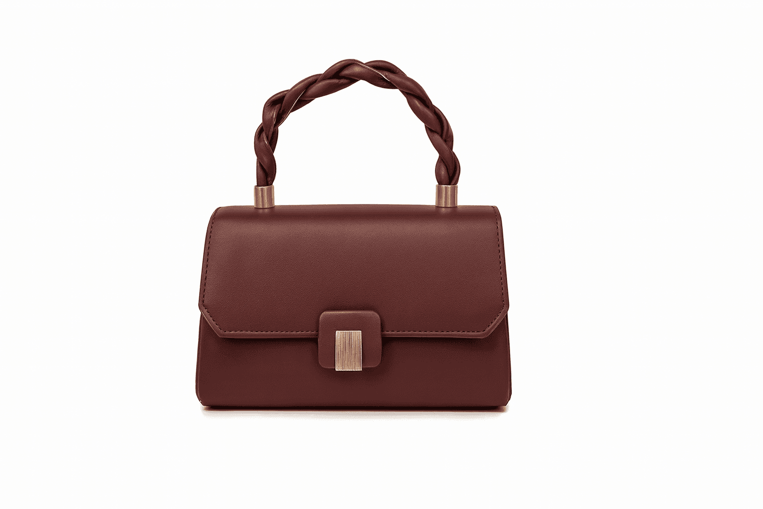 Premium Women’s Braided Handle Leather Handbag thumbnail 1