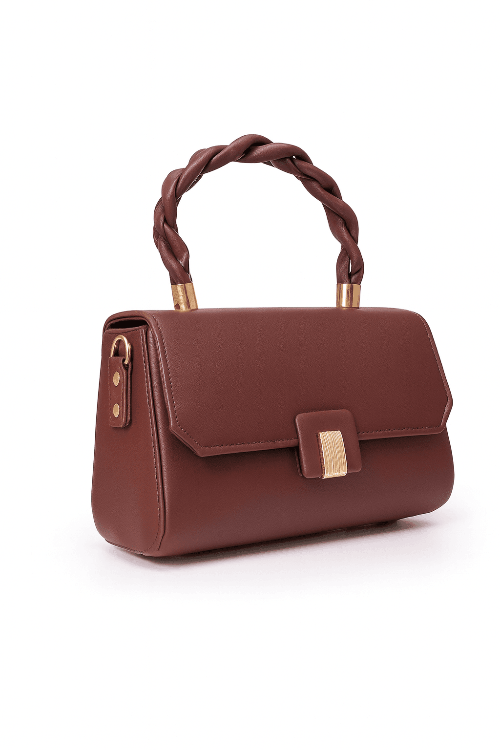 Premium Women’s Braided Handle Leather Handbag thumbnail 4