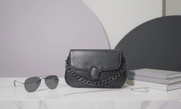 Stylish Round Flap Lock Shoulder Bag