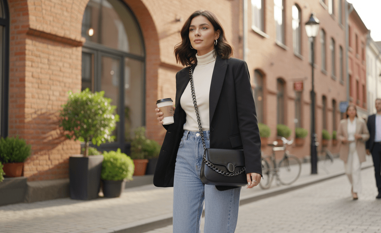 Stylish Round Flap Lock Shoulder Bag thumbnail 3