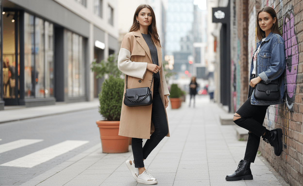 Stylish Round Flap Lock Shoulder Bag thumbnail 5