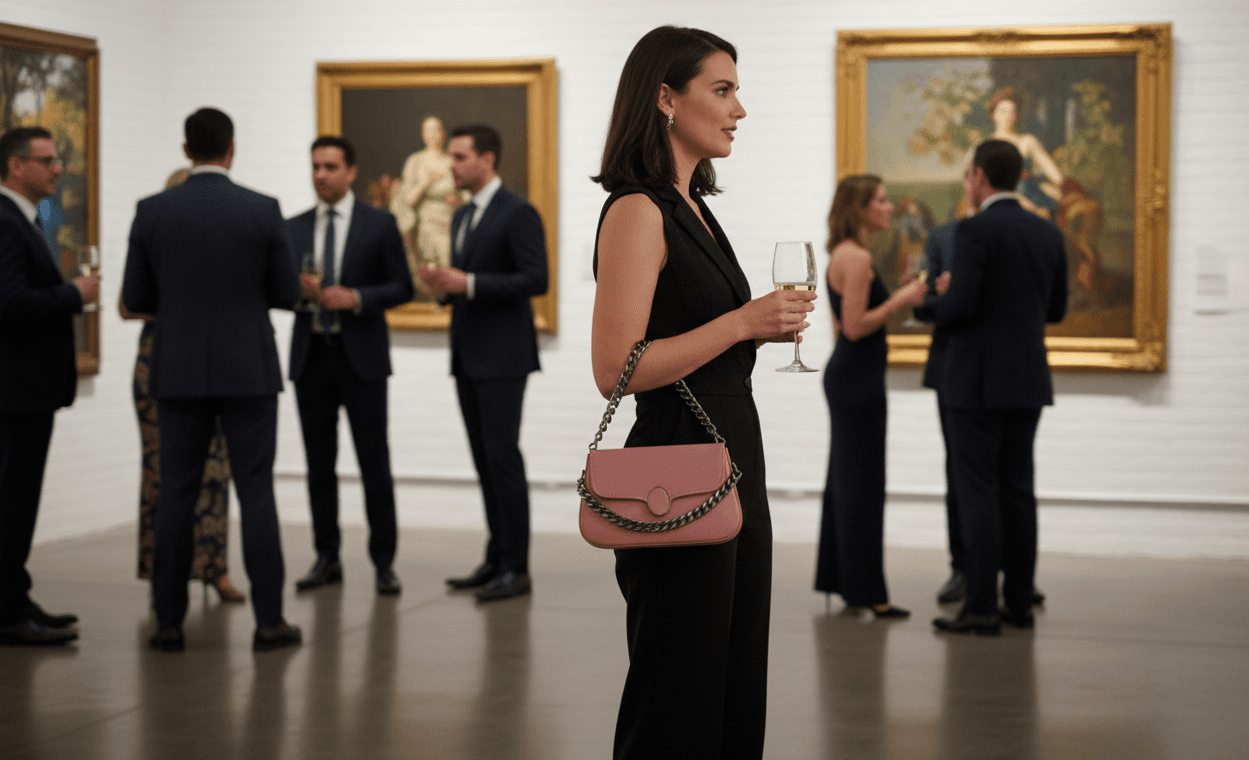 Premium Round Flap Lock Shoulder Bag thumbnail 3