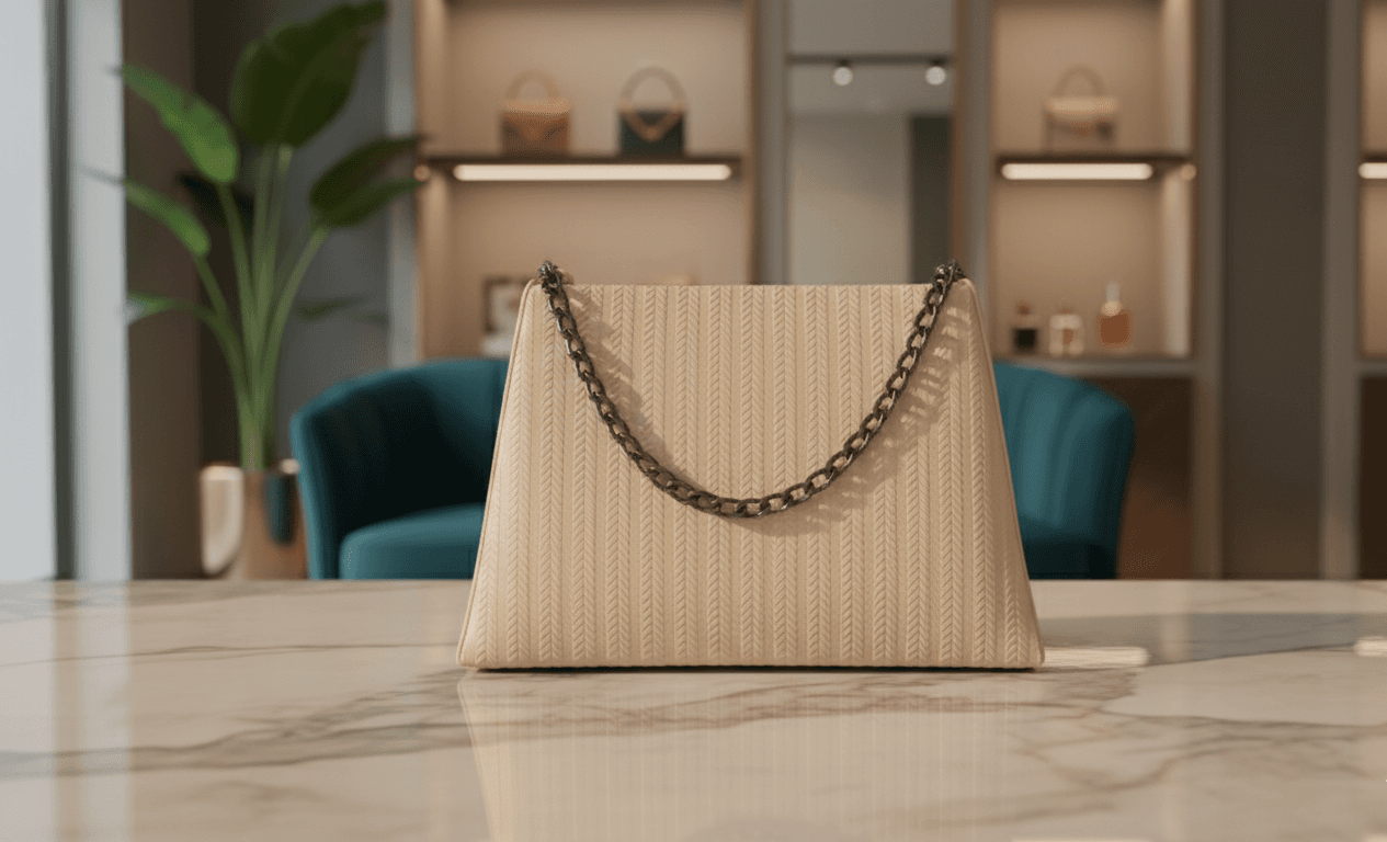 Stylish Chain Handle Handbag thumbnail 2