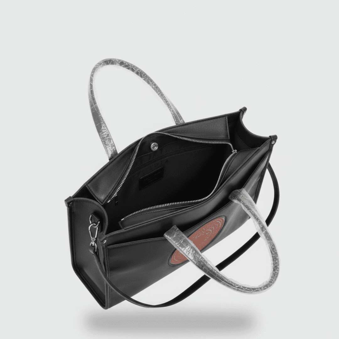 Elegant Mandala Tote Bag in Black thumbnail 5