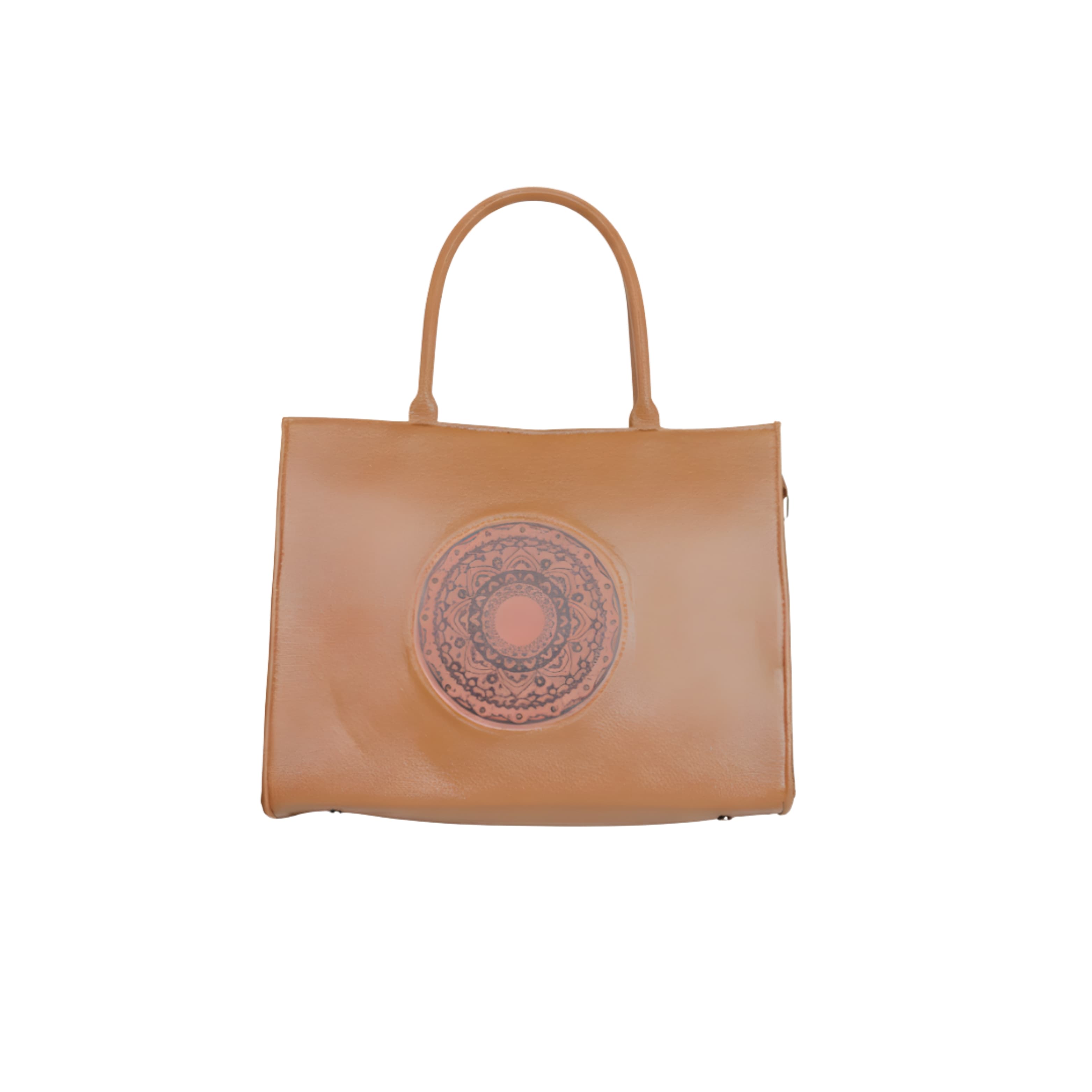 Elegant Mandala Tote Bag in Brown thumbnail 1