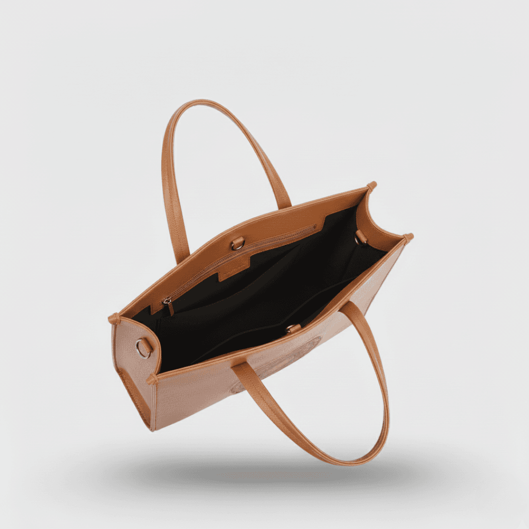 Elegant Mandala Tote Bag in Brown thumbnail 5