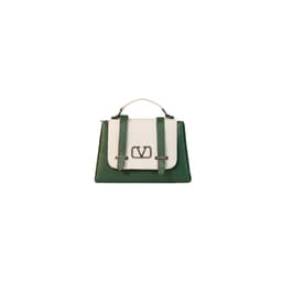 Pink Premium Contrast Flap Sling Bag for Women in Green