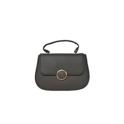 Grey Round-Lock Mini Handbag in Grey