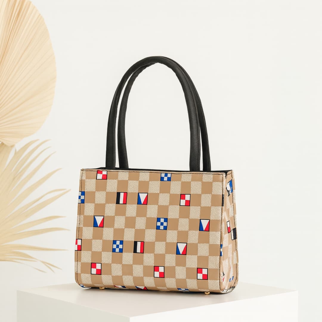 Cube Pattern Tote Bag in Cube thumbnail 5