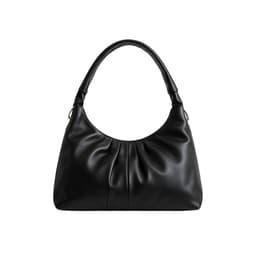Soft Hobo Shoulder Bag – Black in Black