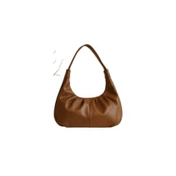 Soft Hobo Shoulder Bag – Brown in Brown