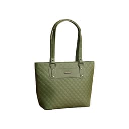 Quilted Classic Tote Bag – Green in Green