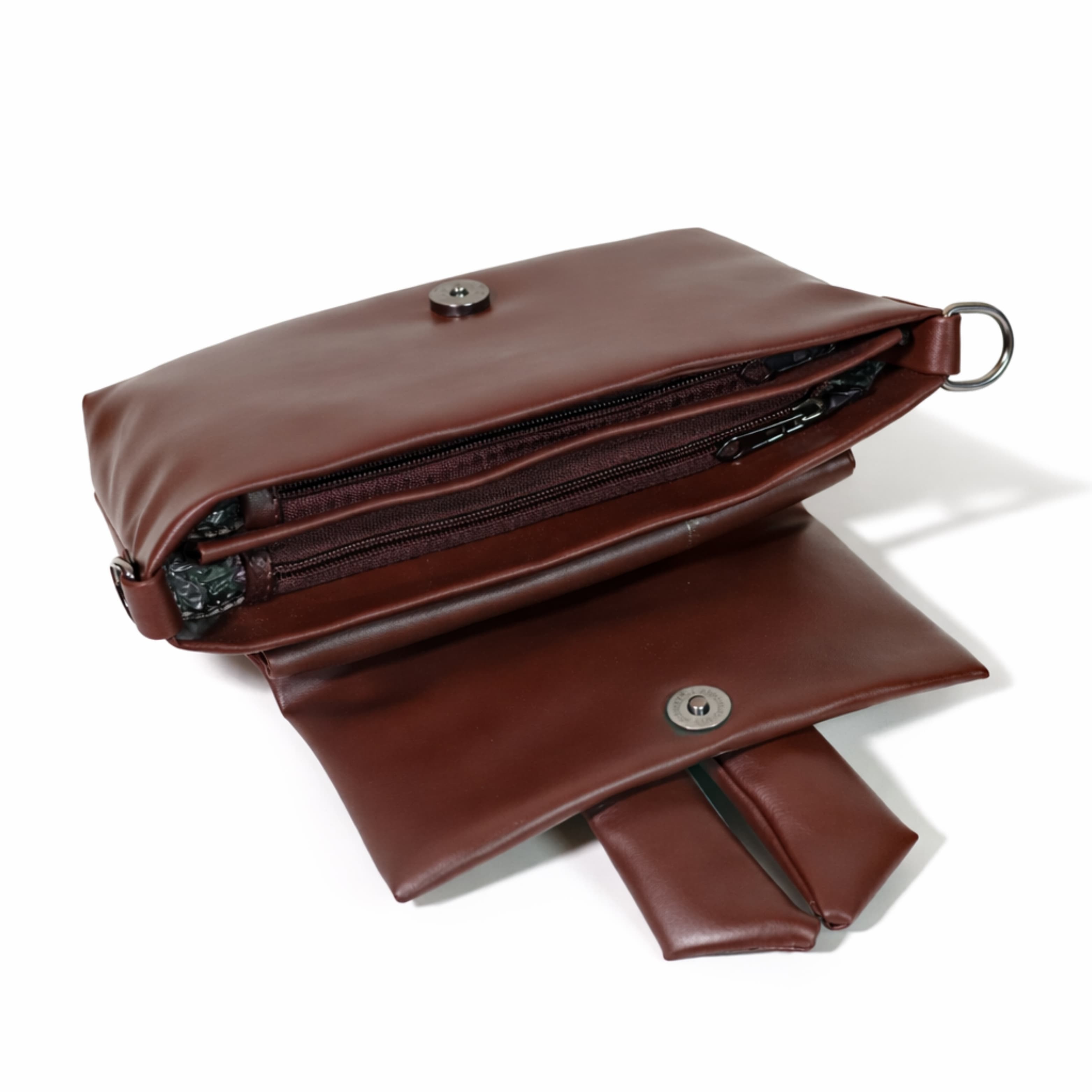 Brown Bow Crossbody Bag in Brown thumbnail 6