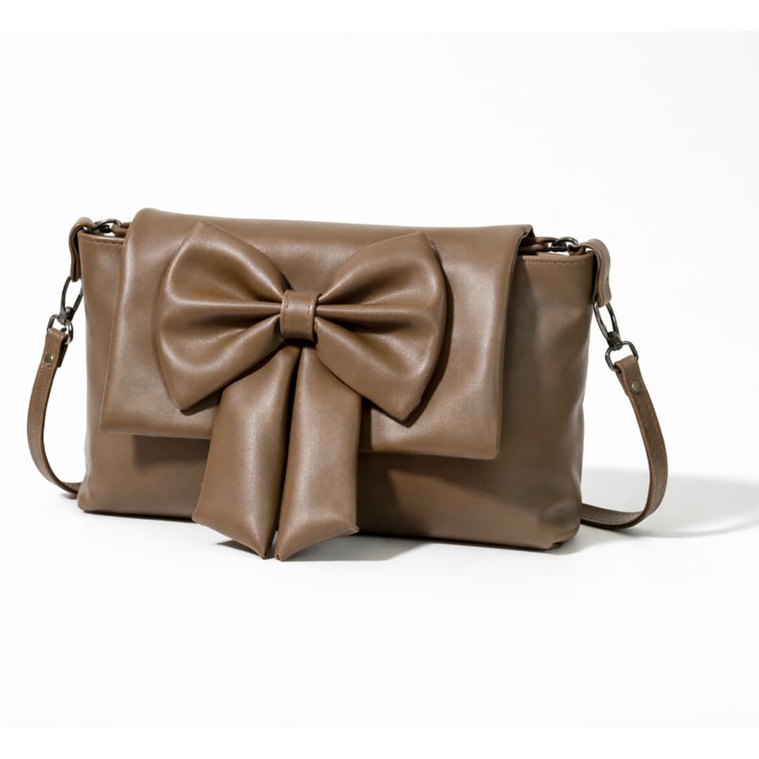 Olive Bow Crossbody Bag in Olive thumbnail 5