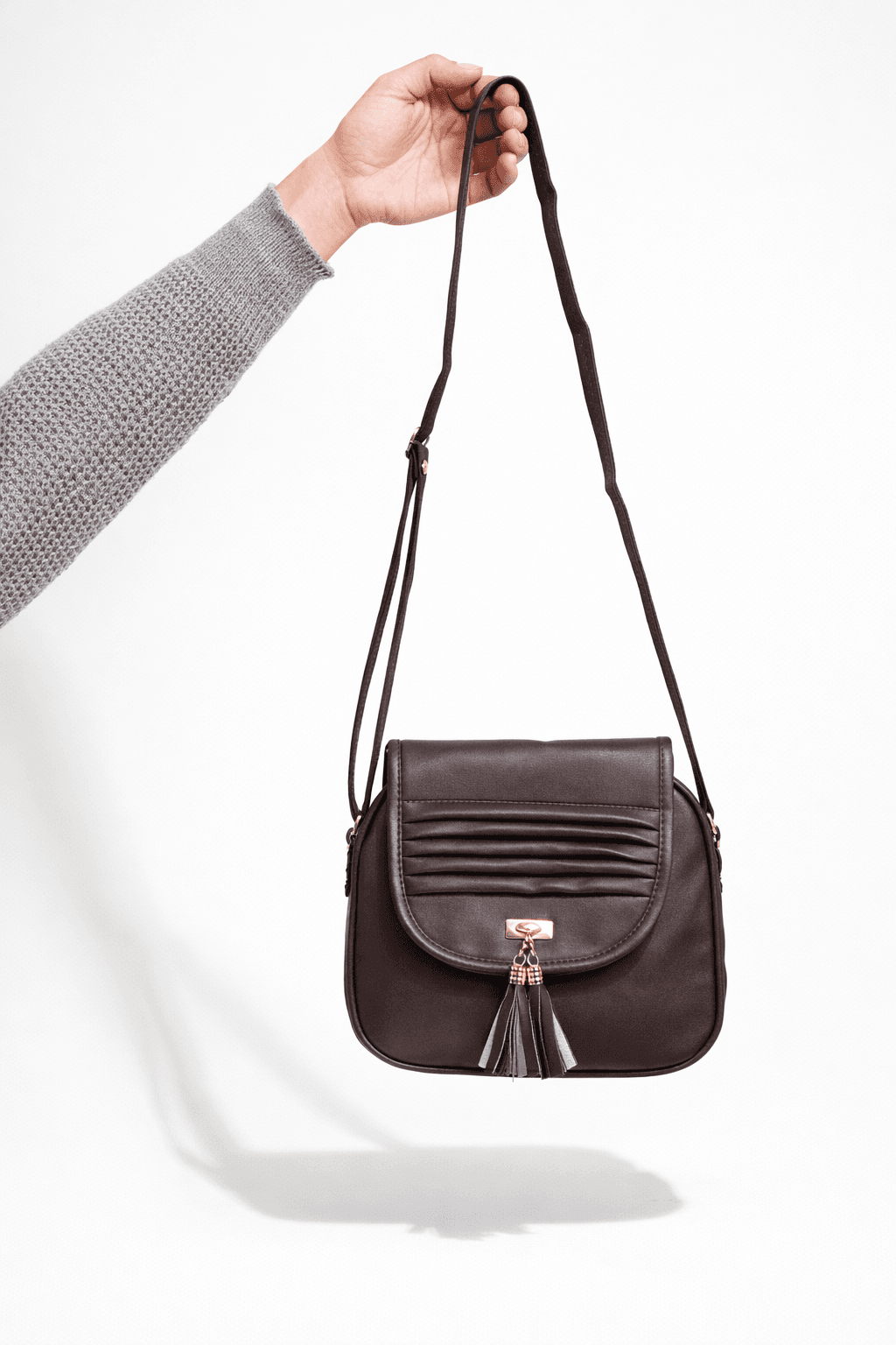 Compact Sling Bag in Brown thumbnail 3