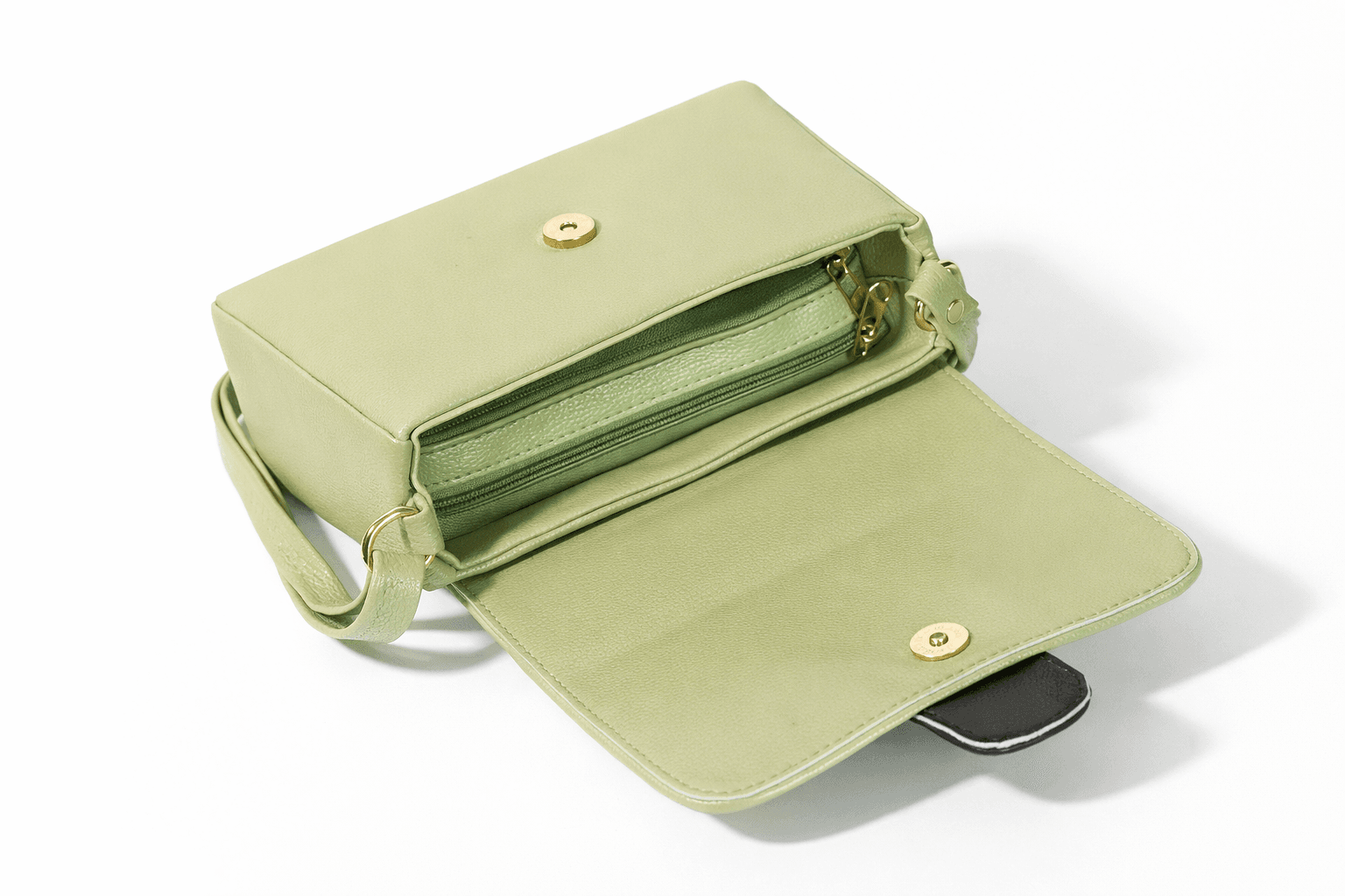 Elegance Flap Mini Sling Bag in Grey thumbnail 4