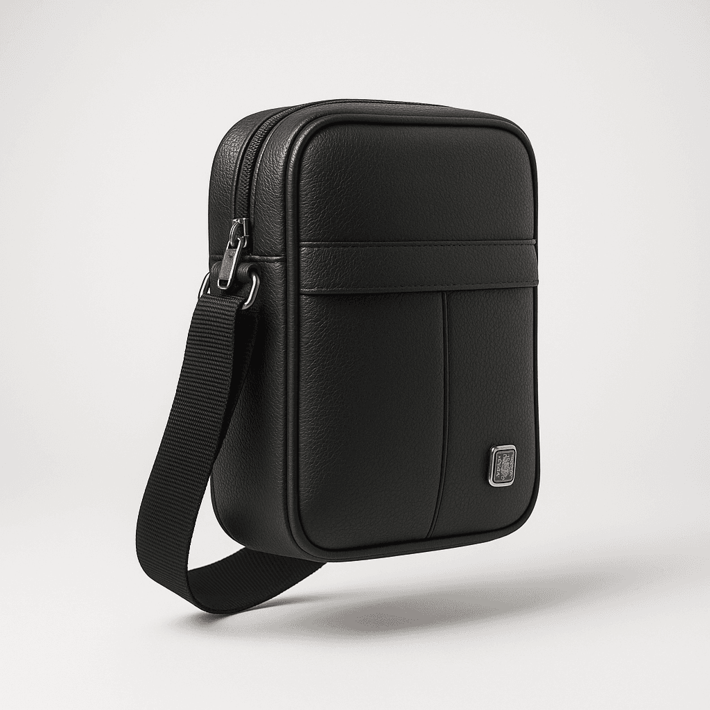 Men's Premium Sling Bag in Black thumbnail 4
