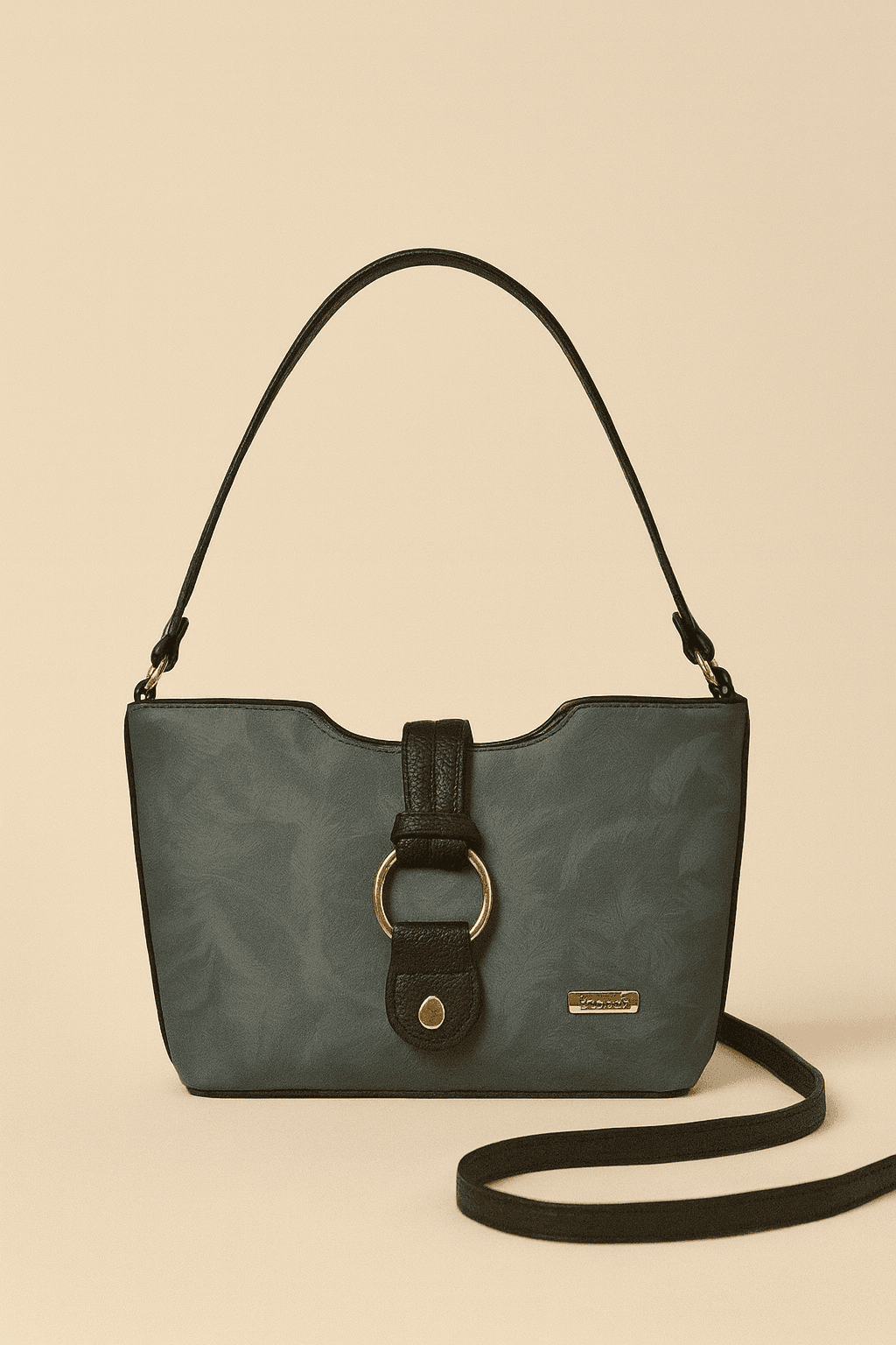 Women & Girls Cross Body Sling Bag with Height Adjustable Belt - Black thumbnail 4