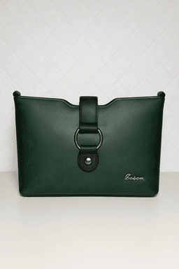 Women & Girls Cross Body Sling Bag with Height Adjustable Belt - Dark Green