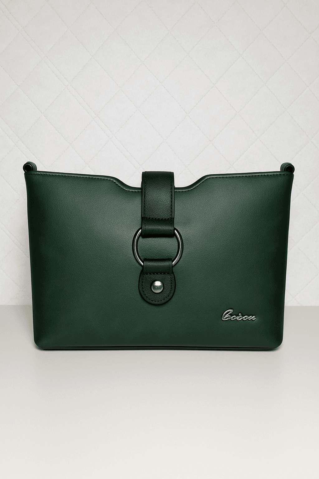 Women & Girls Cross Body Sling Bag with Height Adjustable Belt - Dark Green thumbnail 1