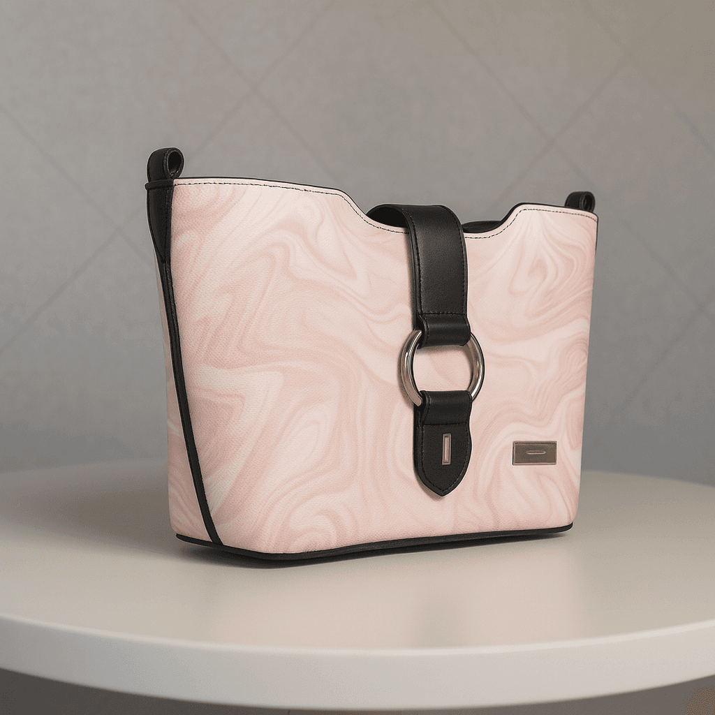 Women & Girls Cross Body Sling Bag with Adjustable Belt - Pink thumbnail 2