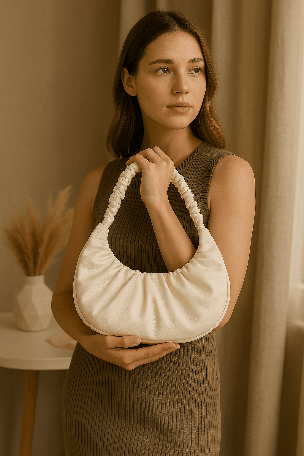Women & Girls Shoulder Bags - White thumbnail 3