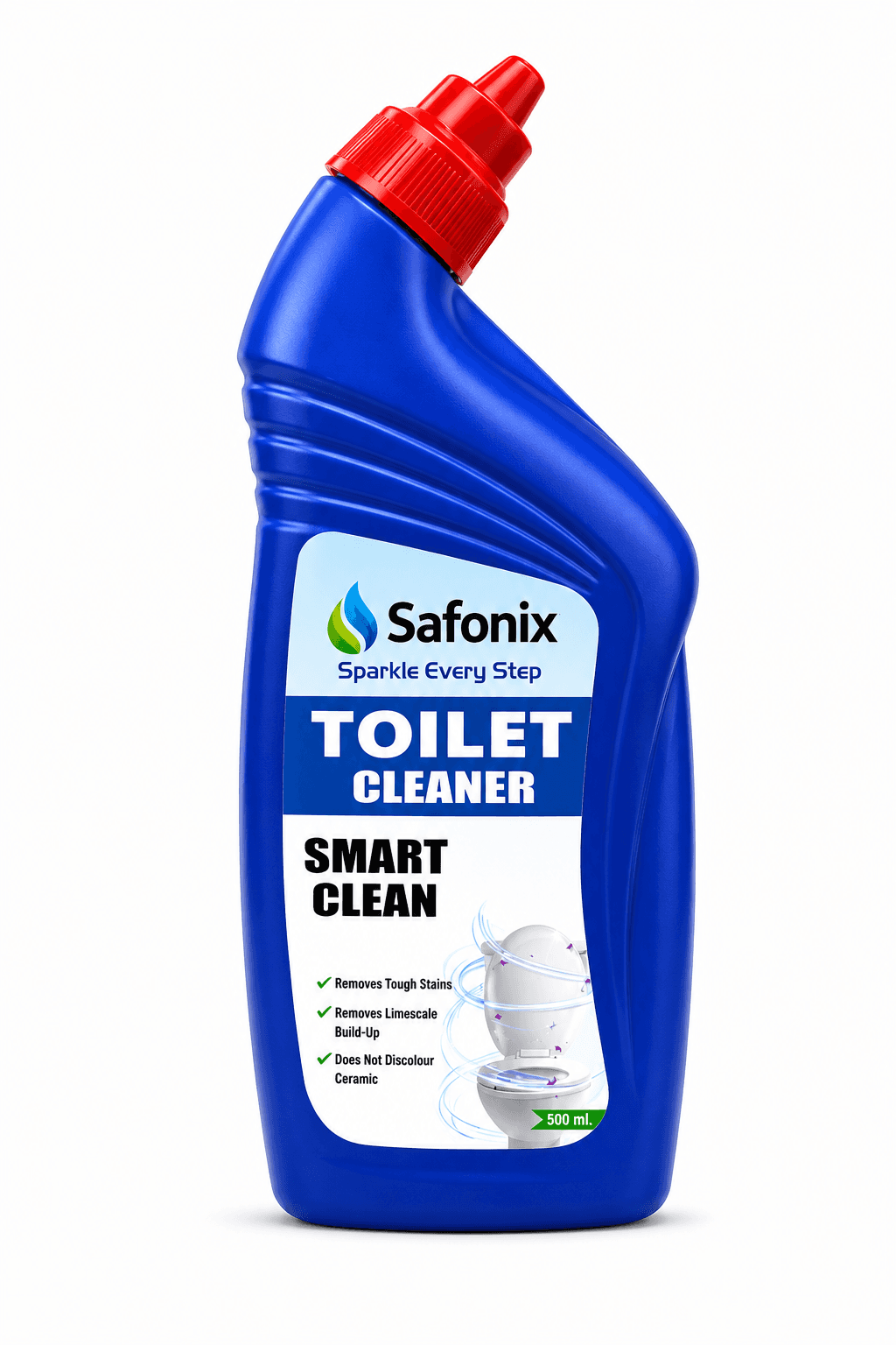 Safonix Toilet Cleaner Liquid | Smart Clean Toilet Bowl Cleaner | 500 ML Pack Of 2