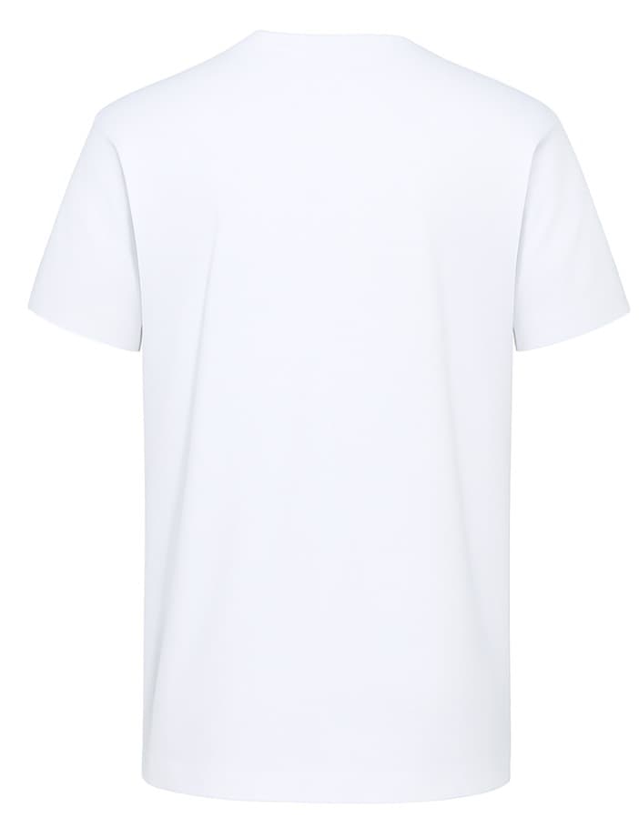 plain white pure cotton base men slim fit tshirt thumbnail 2